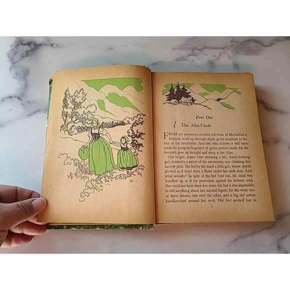 Vintage Heidi by Johanna Spyri Hardcover Book Whitman Publishing Company 1955 - Picture 6 of 10